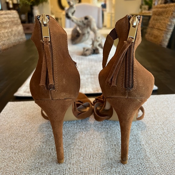 Steve Madden Fringe Suede Leather Heels sz 9.5 - Picture 8 of 10